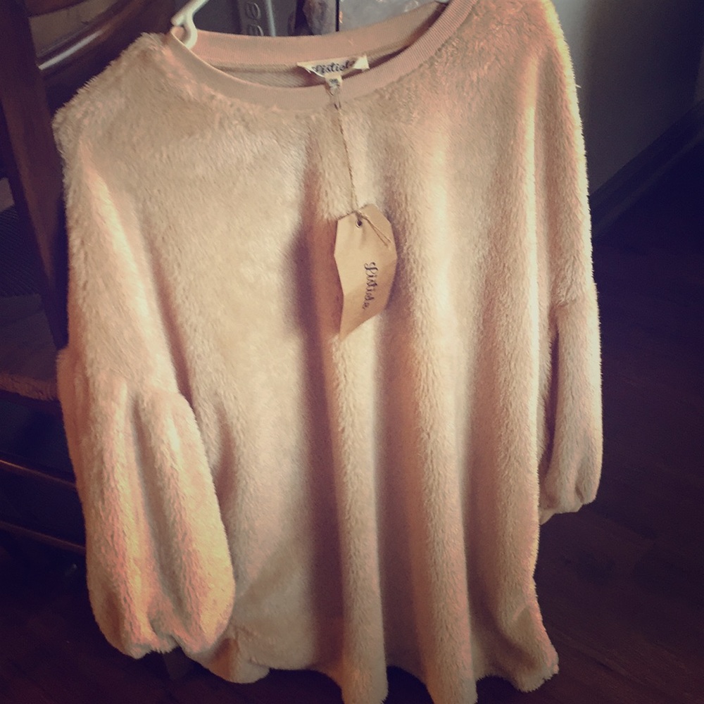 Beige soft Tunic sweater, new with tags!